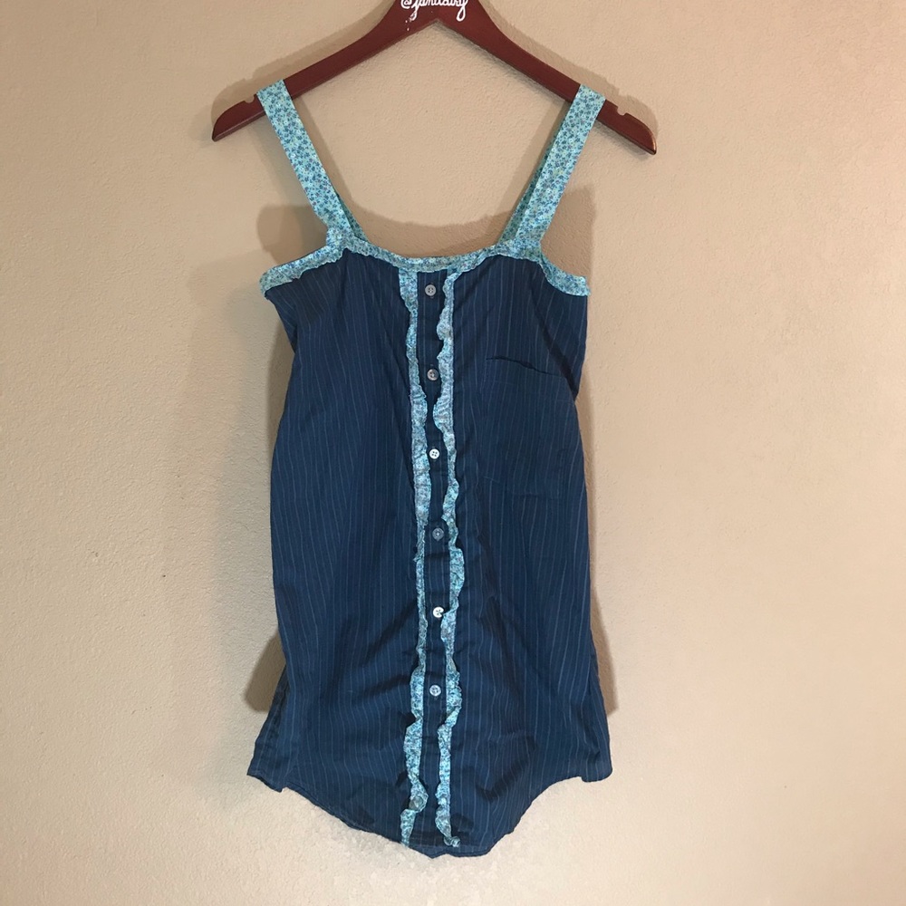 Adorable contrasting print dress boho hippie style